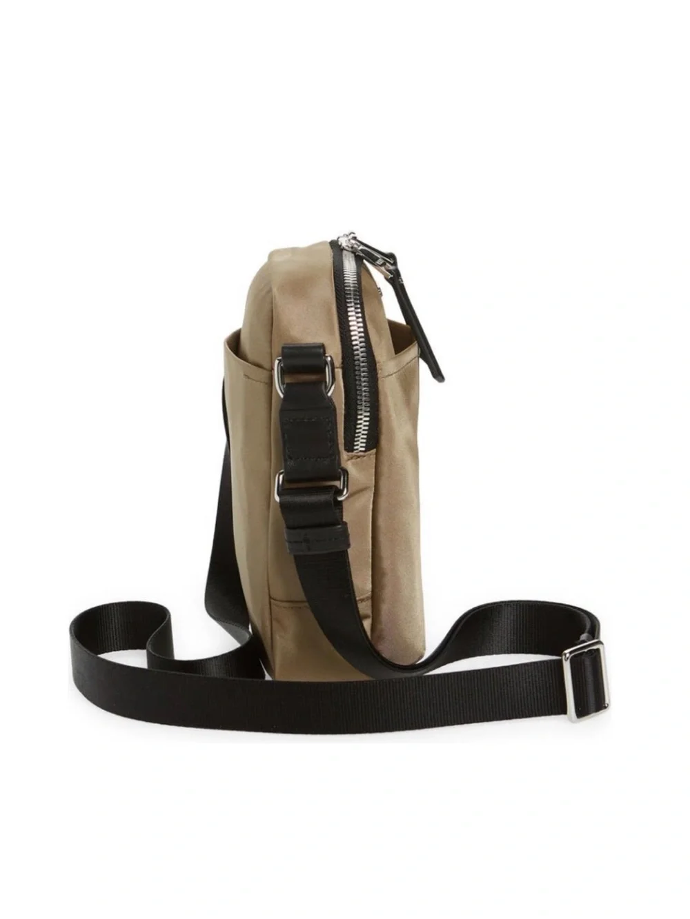 Tumi Voyageur Rory Crossbody Bag in Khaki and Black Leather NWT